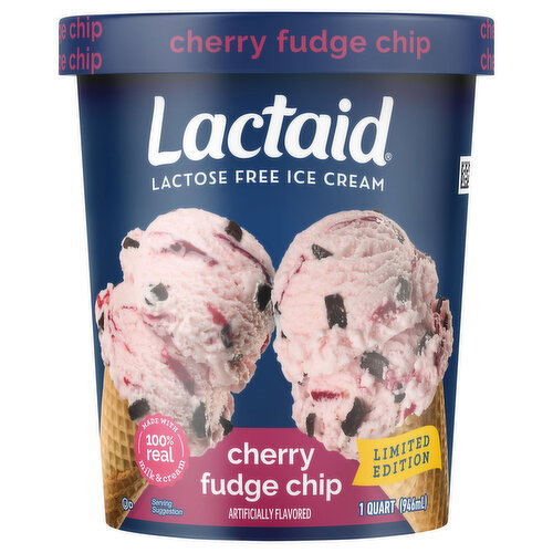 Lactaid Lactose Free Cherry Fudge Chip Ice Cream