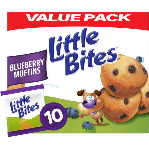 Entenmann's Blueberry Mini Muffins, Value Pack, 10 packs, 15 oz