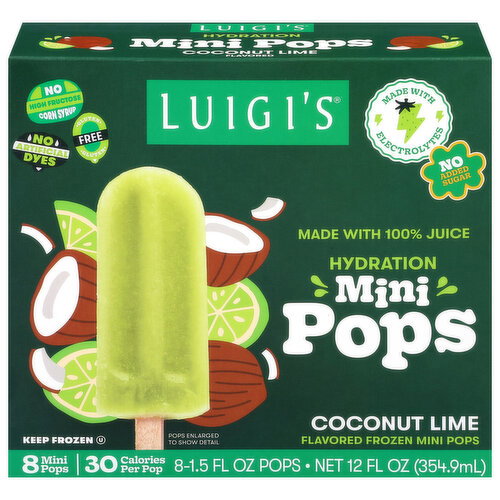 Luigi's Coconut Lime Pops