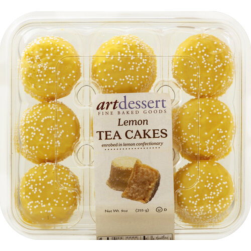 Art Dessert Tea Cakes, Lemon