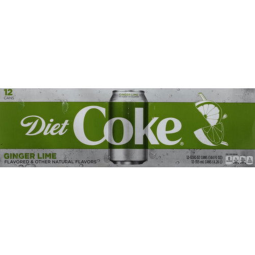Diet Coke Cola, Ginger Lime, Fridgepack