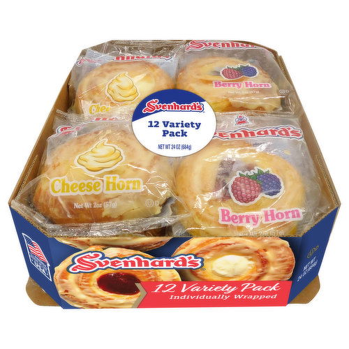 Svenhard's Pastries, Berry & Cheese, 12 Variety Pack