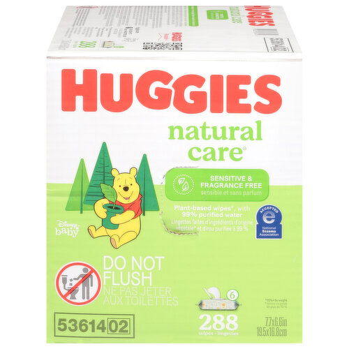 Huggies Wipes, Fragrance Free, Sensitive