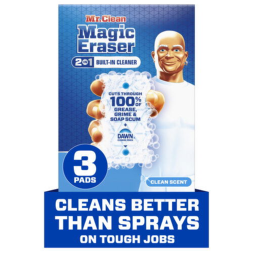 Mr. Clean Magic Eraser Sponge, All Purpose Cleaner, Ultra Foamy