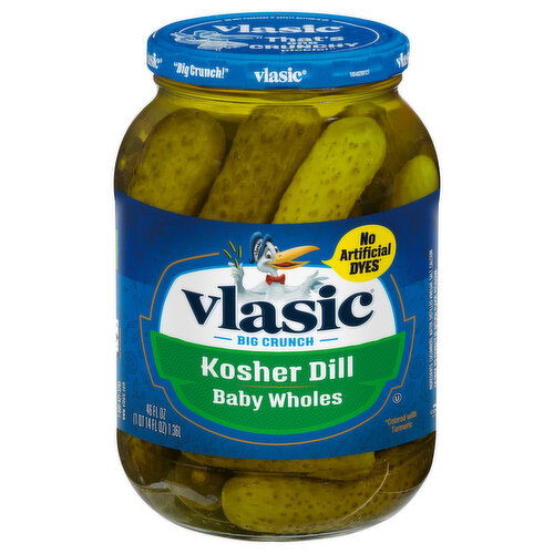 Vlasic Pickles, Kosher Dill, Baby Wholes