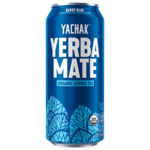 Yachak Yerba Mate Organic Berry Blue Energy Drink
