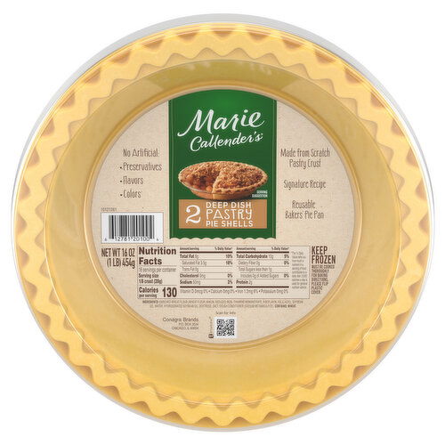 Marie Callender's Pie Shells, Deep Dish Pastry