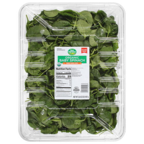 Sun Harvest Baby Spinach, Organic