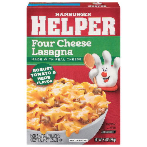 Hamburger Helper Lasagna, Robust Tomato & Herb Flavor, Four Cheese