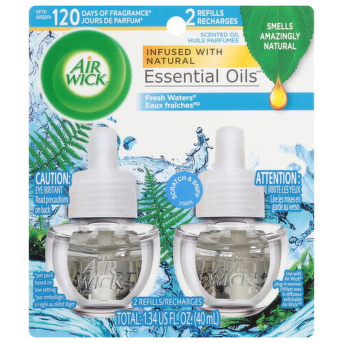 Air Wick Refills, Fresh Waters, Essential Oils