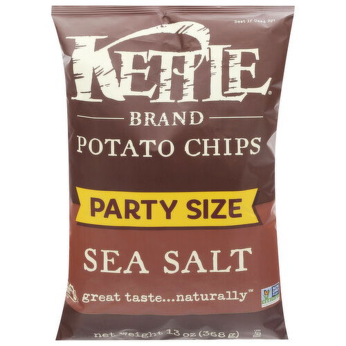 Kettle Brand Potato Chips, Sea Salt, Party Size