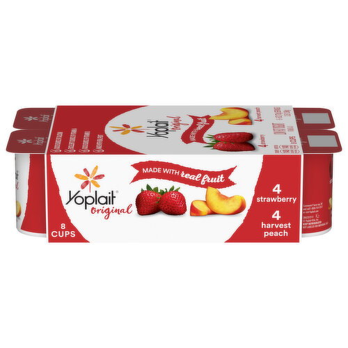 Yoplait Low Fat Strawberry/Harvest Peach Yogurt Image 1 of 6