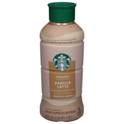 Starbucks Espresso Beverage, Vanilla Latte, Chilled