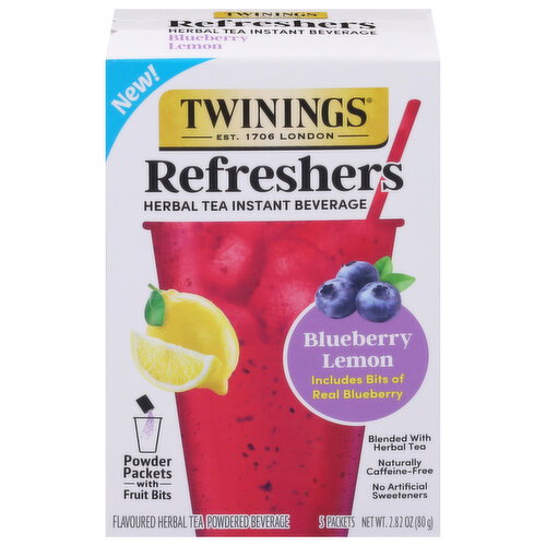 Twinings Refreshers Blueberry Lemon Herbal Tea Instant Beverage Image 1 of 6