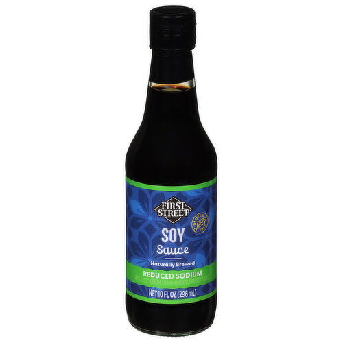 First Street Soy Sauce, Gluten Free, Reduced Sodium,