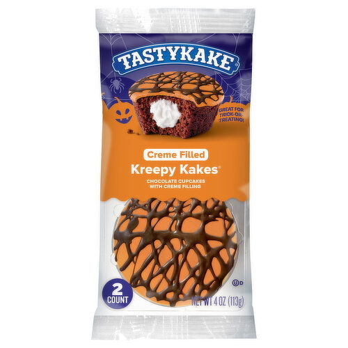 Tastykake Kreepy Kakes, Chocolate, Creme Filled