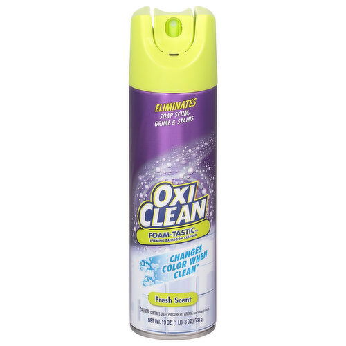 OxiClean Bathroom Cleaner, Foaming, Fresh Scent