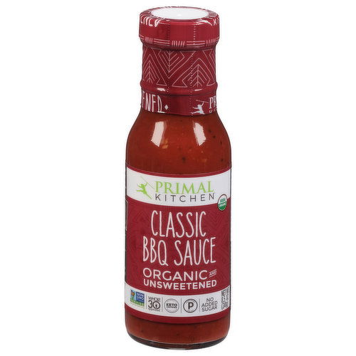 Primal Kitchen BBQ Sauce, Organic & Unsweetened, Classic