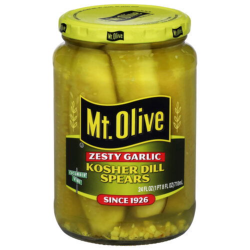 Mt. Olive Zesty Garlic Kosher Dill Spears