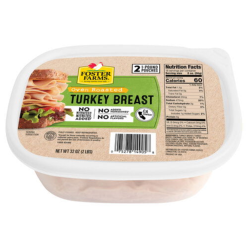 FOSTER FARMS Foster Farms Oven Roasted Turkey Tub Deli Meat