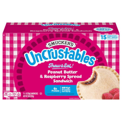 Smucker's Peanut Butter & Raspberry Spread Sandwich