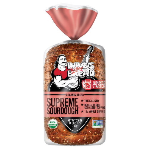 Dave's Killer Bread ORG SOURDOUGH 25Z Image 1 of 5