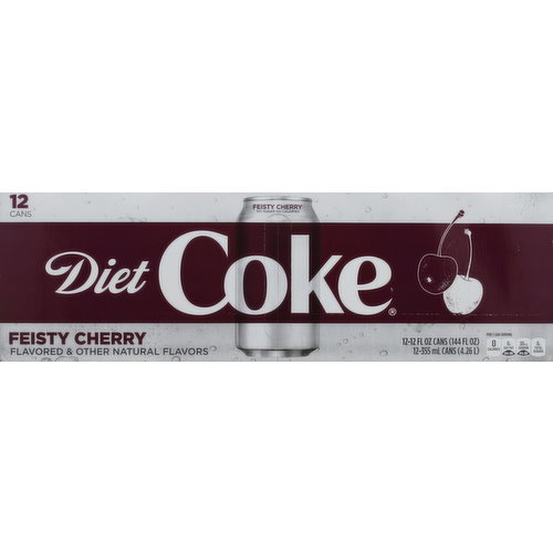 Diet Coke Cola, Diet, Feisty Cherry, Fridge Pack Image 1 of 4