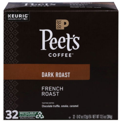 Peet's Coffee Coffee, Dark Roast, French Roast, K-Cup Pods