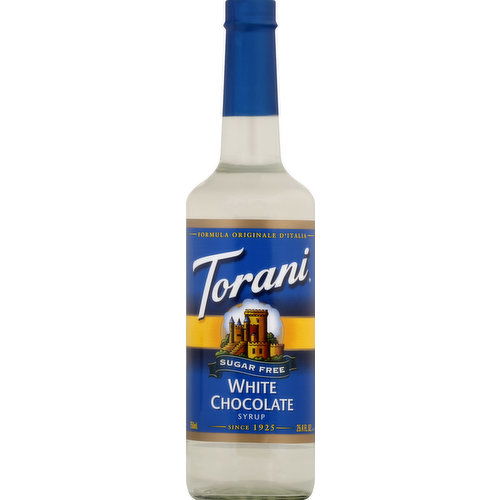 Torani Syrup, Sugar Free, White Chocolate