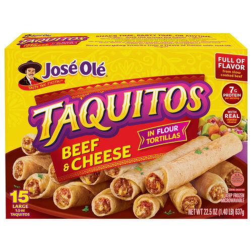 Jose Ole Beef & Cheese Large Taquitos