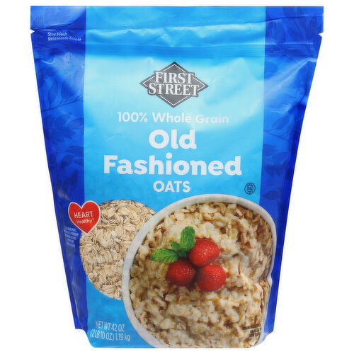 First Street Oats, 100% Whole Grain, Old Fashioned