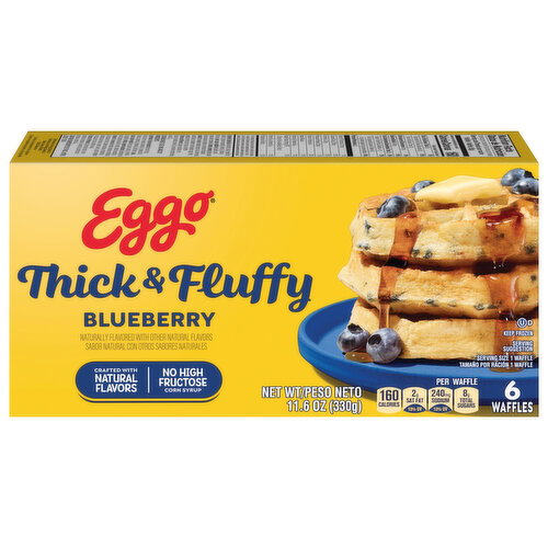 Eggo Thick & Fluffy Blueberry Waffles