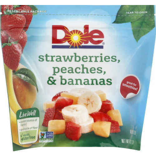 Dole Strawberries, Peaches, & Bananas