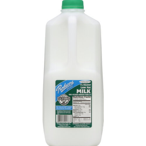 Producers Milk, Low Fat, 1% Milkfat