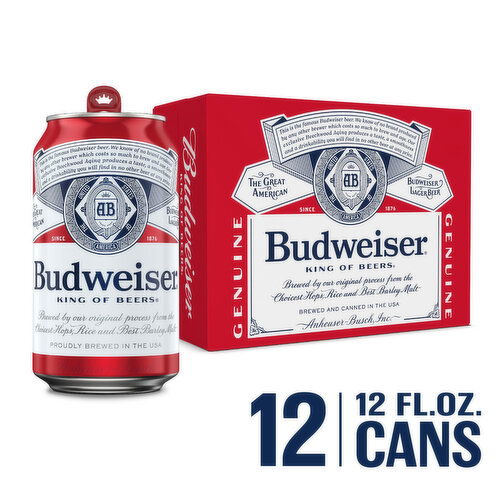 Budweiser Beer Cans, Lager