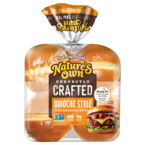 Nature's Own Brioche Style Hamburger Buns