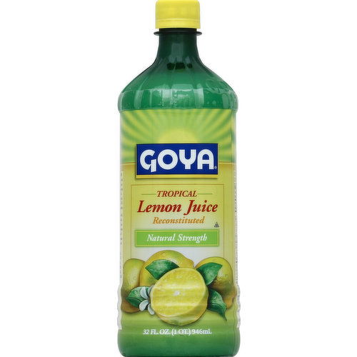 Goya Lemon Juice, Tropical, Natural Strength, Reconstituted