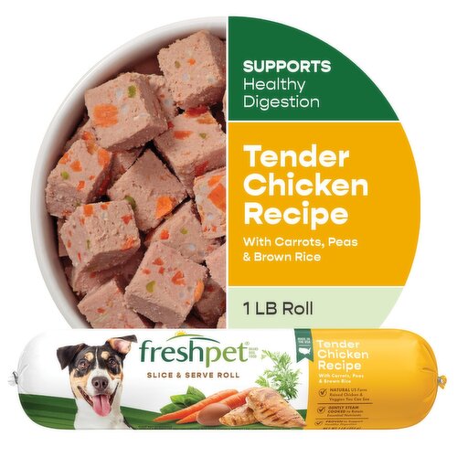 Freshpet Healthy & Natural Dog Food, Fresh Chicken Roll, 1lb Image 1 of 8