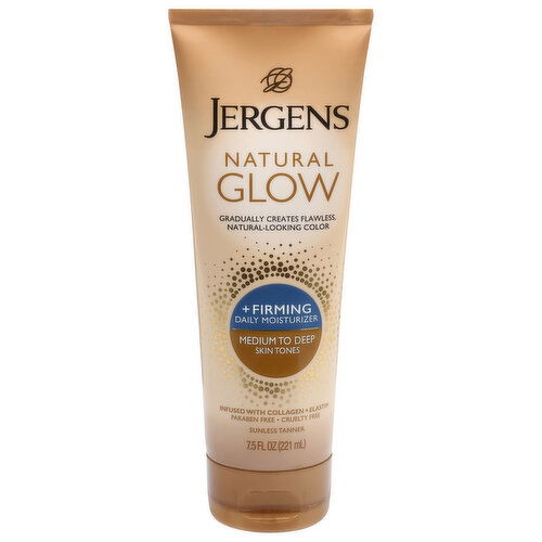 Jergens Firming + Daily Moisturizer, Medium to Deep Skin Tones