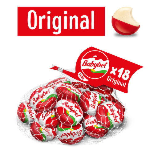 Babybel Original Snack Cheese, 18 Pack (12.7 oz)