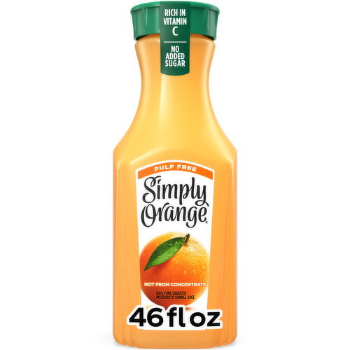 Simply Pulp-Free Orange Juice Bottle Image 1 of 11