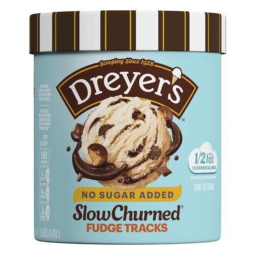 Dreyer's Ice Cream, Light, Fudge Tracks
