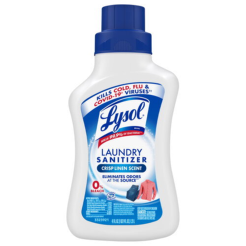 Lysol 0% Bleach Crisp Linen Scent Laundry Sanitizer Image 1 of 5