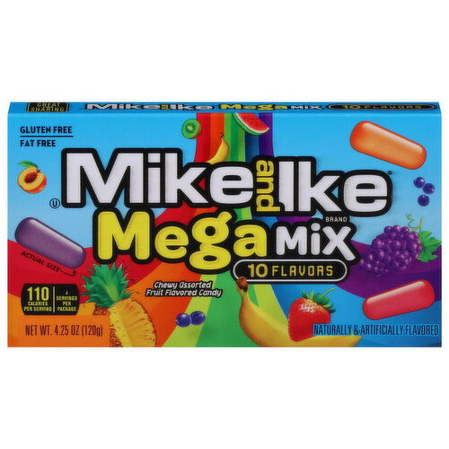 Mike and Ike Chewy Assorted Fruit Flavored Candy