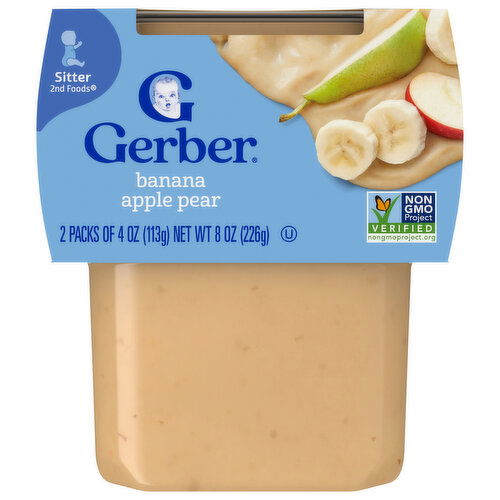 Gerber Sitter 2nd Foods Banana Apple Pear