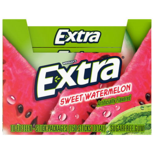 Extra Gum, Sugar Free, Sweet Watermelon