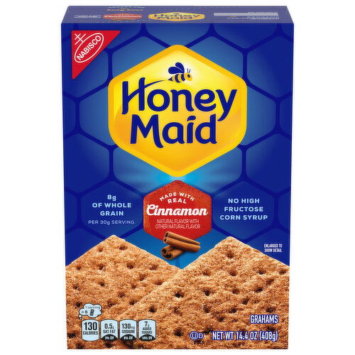 Honey Maid HONEY MAID Cinnamon Graham Crackers, Lunch Snacks, 14.4 oz