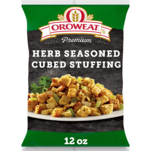 Oroweat Herb Seasoned Cubed Bread Stuffing, 12 oz