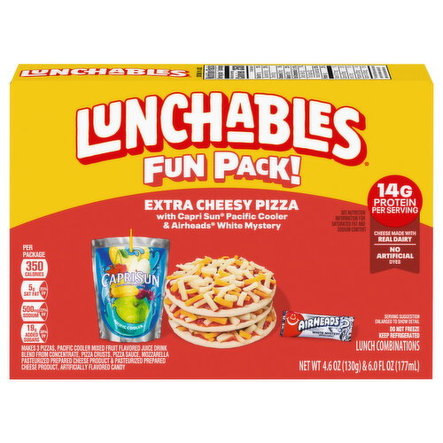 Lunchables Extra Cheesy Pizza Lunch Combinations Fun Pack Image 1 of 6