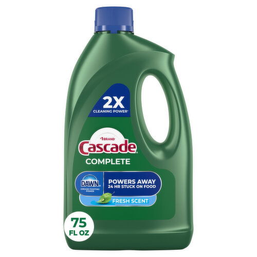 Cascade Complete Dish Detergent Liquid Gel, Fresh